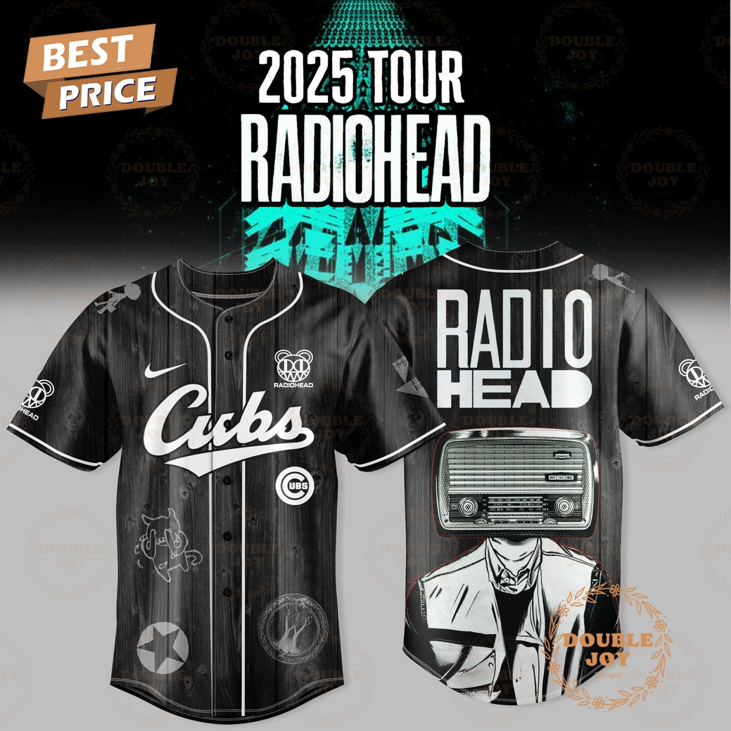 Chicago Cubs 2025 Tour Radiohead Baseball Jersey Chicago Cubs 2025 Tour Radiohead Baseball Jersey