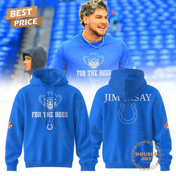 Colts Jim Irsay – For The Boss Blue Edition Hoodie