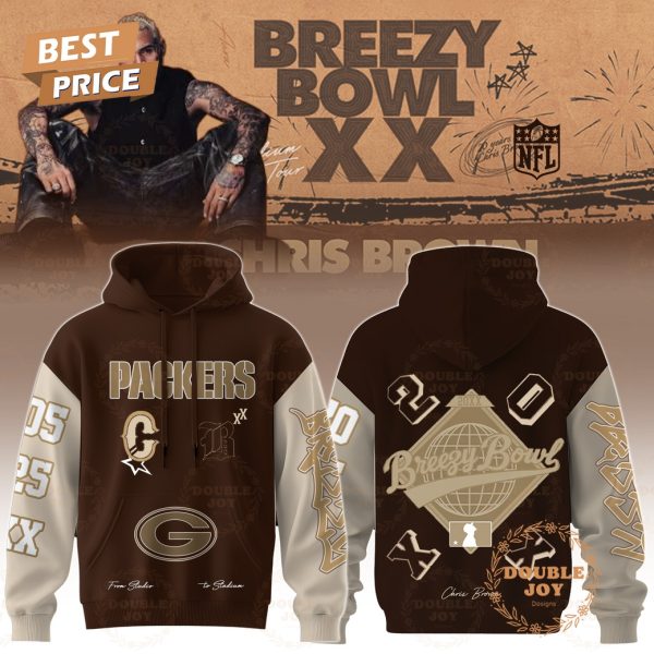 Green Bay Packers x Breezy Bowl XX Tour 2025 Hoodie