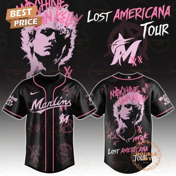 Miami Marlins x MGK Tour 2025 The Lost Americana Baseball Jersey