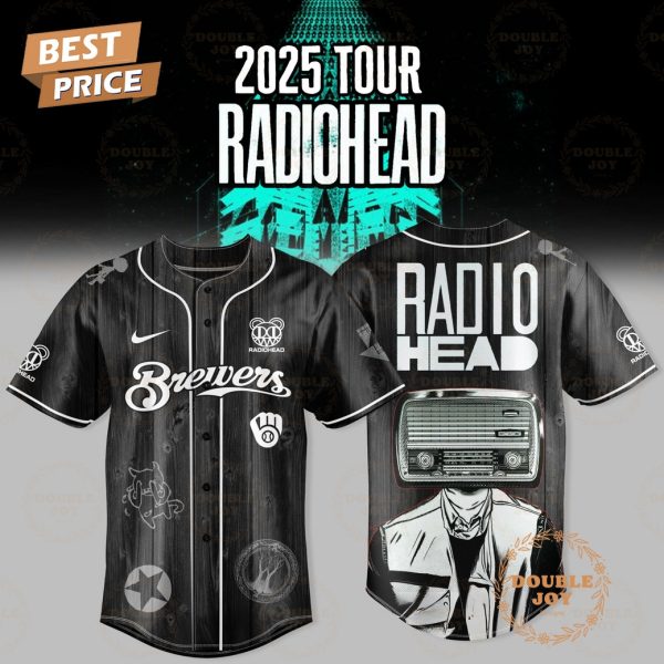 Milwaukee Brewers 2025 Tour Radiohead Baseball Jersey