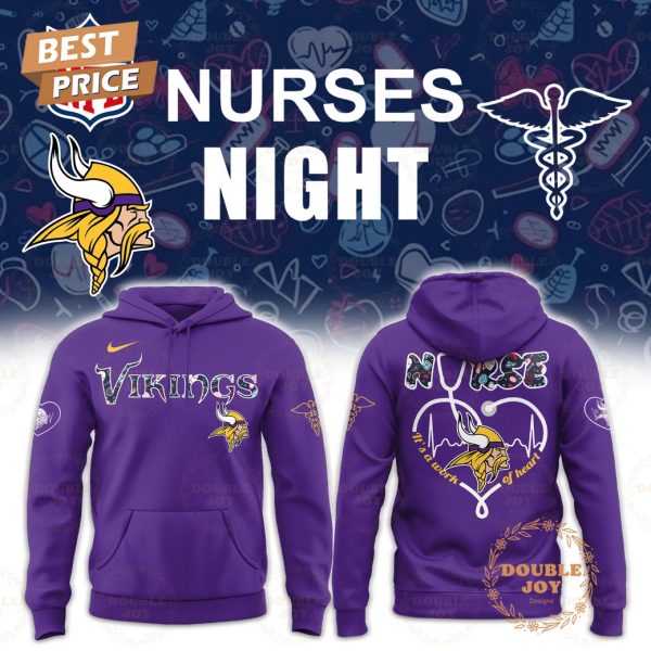 Minnesota Vikings x NURSES NIGHT Purple Edition Hoodie