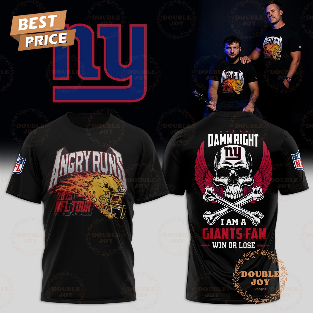 New York Giants x Angry Runs Black Edition 2025 T-Shirt, Hoodie New York Giants x Angry Runs Black Edition 2025 T-Shirt, Hoodie