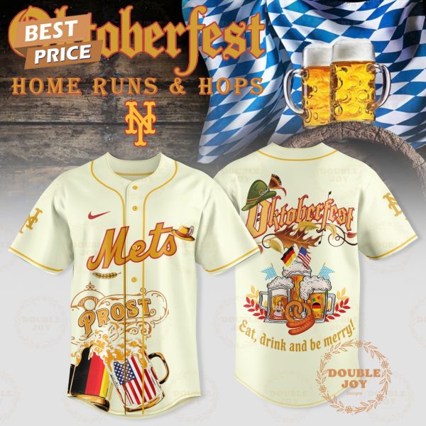 New York Mets -Oktoberfest Home Runs And Hops White Edition Baseball Jersey