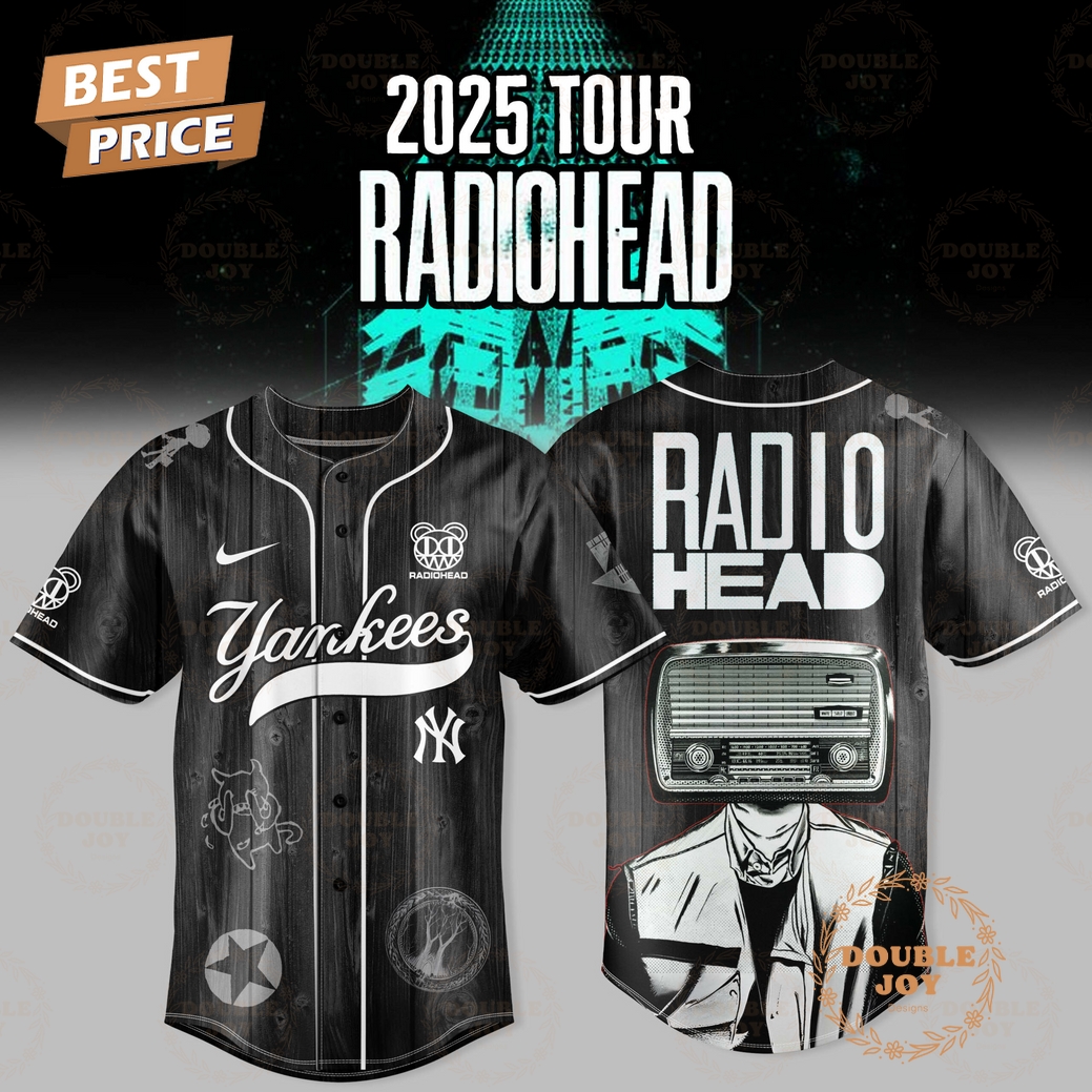 New York Yankees 2025 Tour Radiohead Baseball Jersey New York Yankees 2025 Tour Radiohead Baseball Jersey