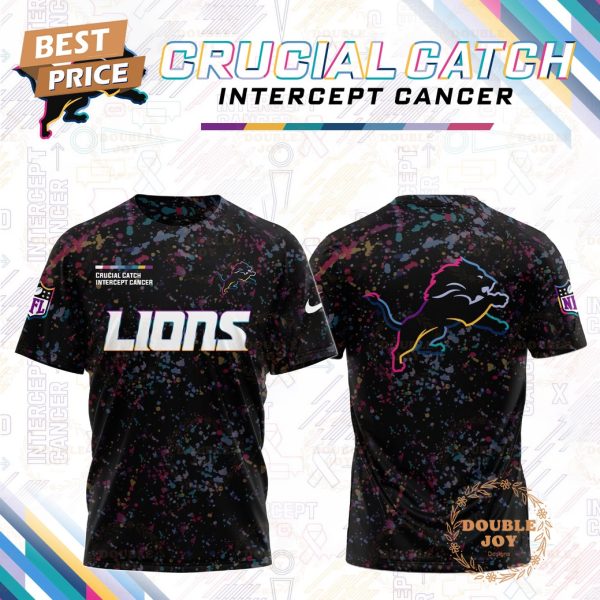 NFL Detroit Lions x Crucial Catch Intercept Cancer T-Shirt, Hoodie