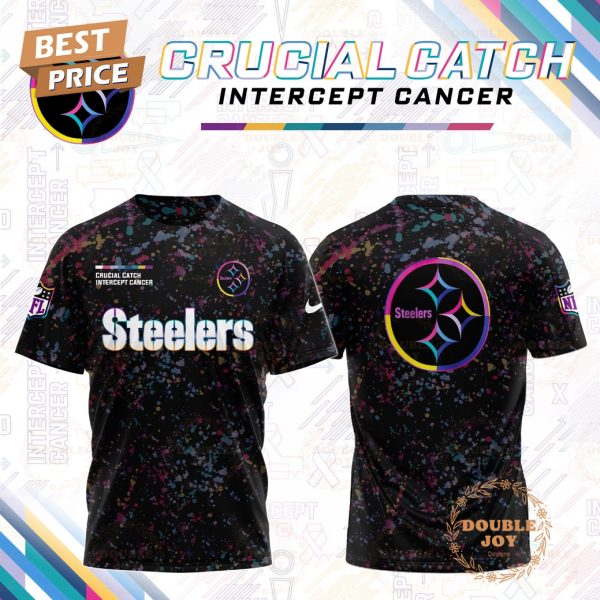NFL Pittsburgh Steelers x Crucial Catch Intercept Cancer T-Shirt, Hoodie