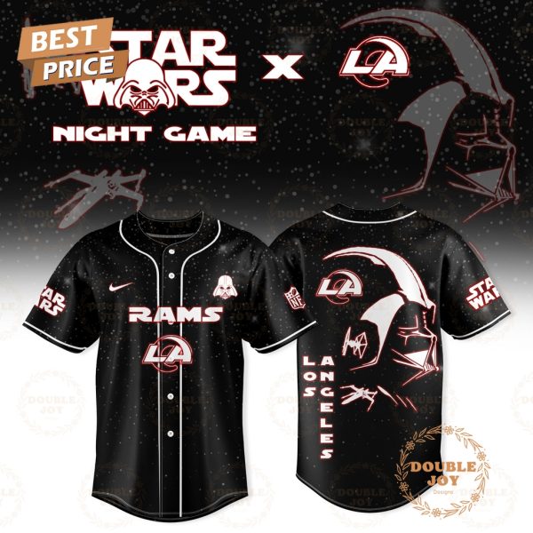 Los Angeles Rams x Star Wars 2025 Night Game Baseball Jersey
