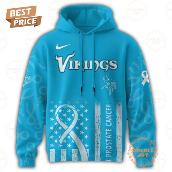 NFL Minnesota Vikings x Prostate Cancer Awareness Month Blue 2025 Hoodie