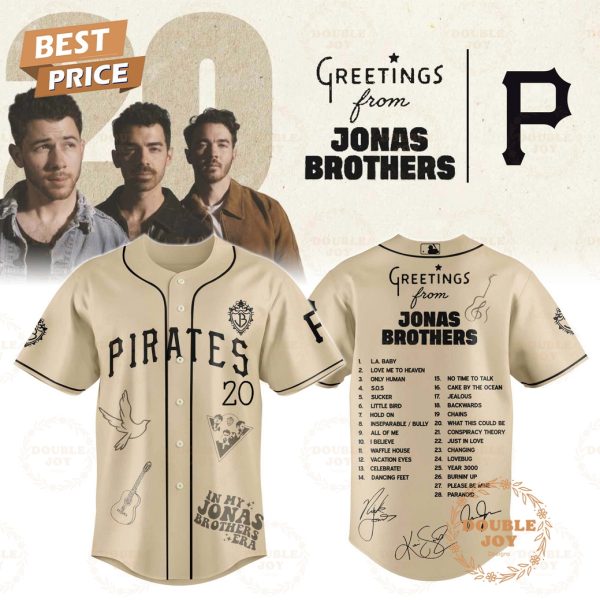 Pittsburgh Pirates x Greetings From Jonas Brothers Begie Baseball Jersey