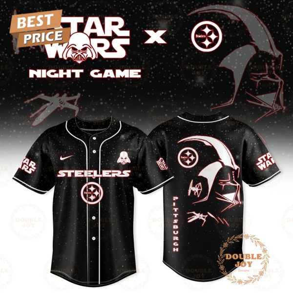 Pittsburgh Steelers x Star Wars 2025 Night Game Baseball Jersey