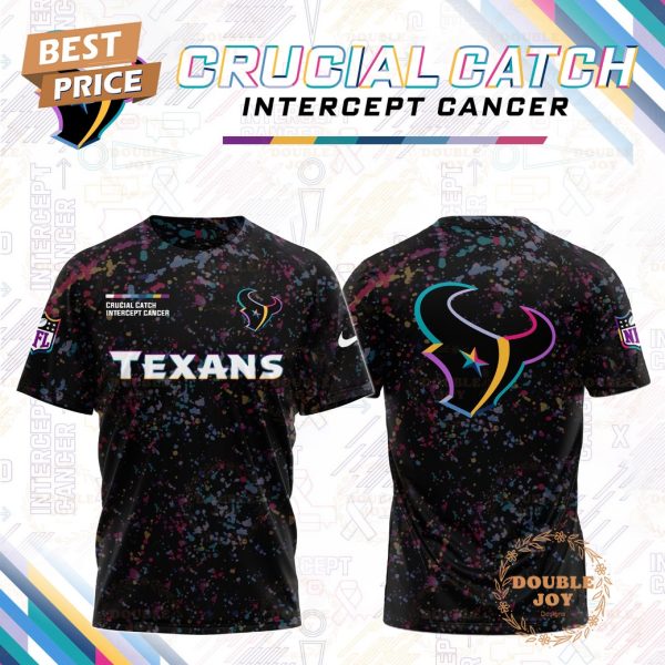 NFL  Houston Texans x Crucial Catch Intercept Cancer T-Shirt, Hoodie