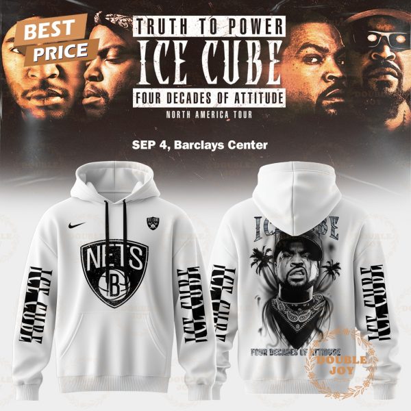 Brooklyn Nets x ICE CUBE: TRUTH TO POWER Four Decades of Attitude NA TOUR 2025 T-Shirt, Hoodie