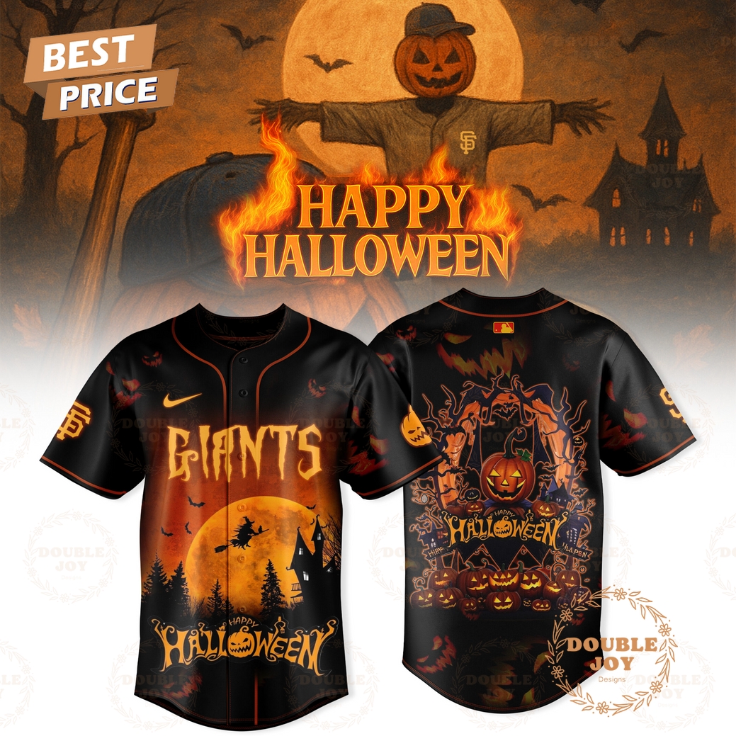 San Francisco Giants Happy Halloween 2025 Baseball Jersey San Francisco Giants Happy Halloween 2025 Baseball Jersey