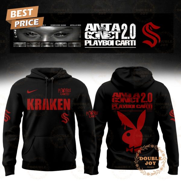 Seattle Kraken x Playboi Carti Antagonist 2.0 Tour 2025 Hoodie