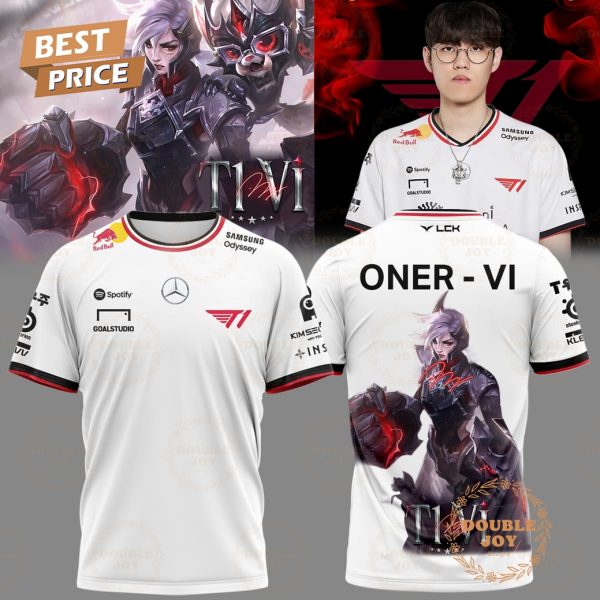 T1 ONER – VI Skin Worlds 2024 White Edition T-Shirt, Hoodie