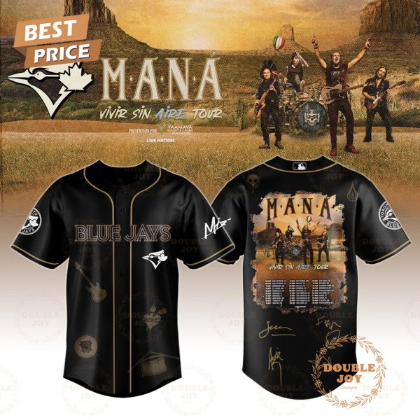 Toronto Blue Jays x MANÁ Tour 2025 Black Edition Baseball Jersey
