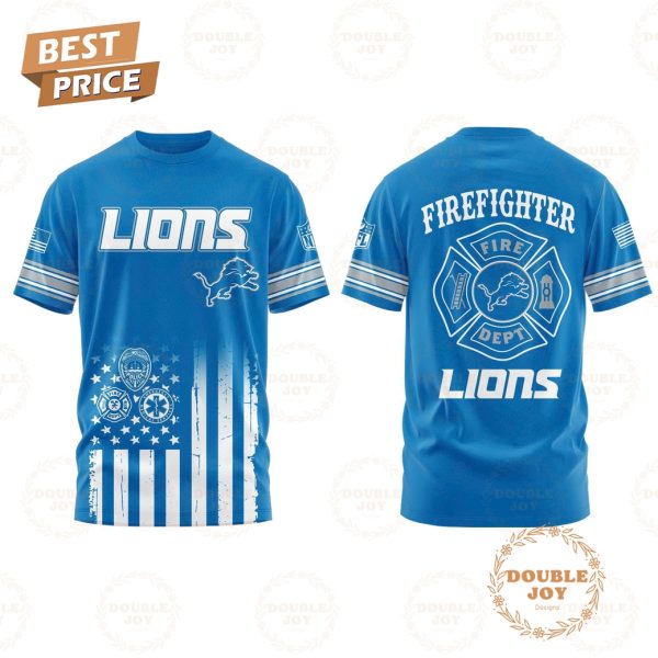 Detroit Lions Firefighter Appreciation Day Hoodie – Blue