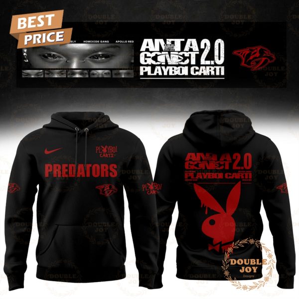 Nashville Predators x Playboi Carti Antagonist 2.0 Tour 2025 Hoodie