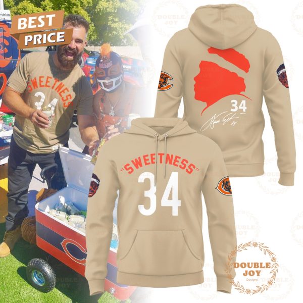Walter Payton – Sweetness Number 34 Beige Edition Hoodie