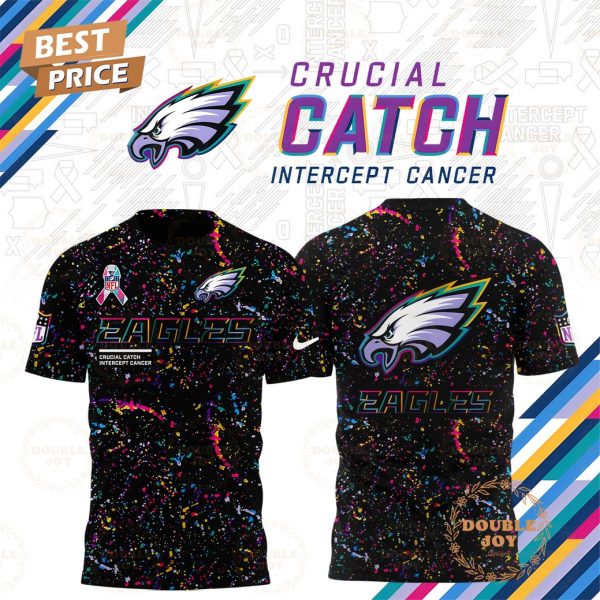Philadelphia Eagles x Crucial Catch Intercept Cancer 2025 Hoodie