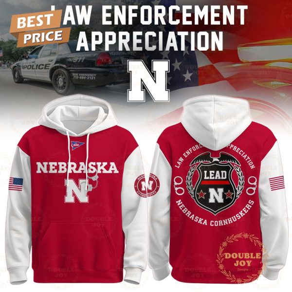 Nebraska Cornhuskers NCAA x Law Enforcement Appreciation 2025 Hoodie