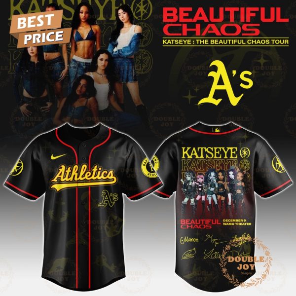 Oakland Athletics x Katseye “The Beautiful Chaos Tour” 2025 Baseball Jersey