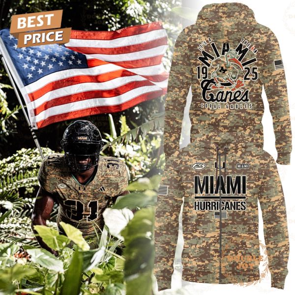 Miami Hurricanes Salute To Service 2025 Hoodie