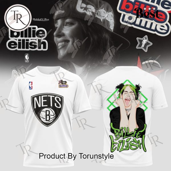 Brooklyn Nets x Billie Eilish NBA 2025 T-Shirt, Hoodie