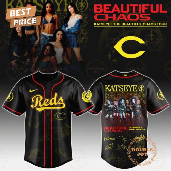 Cincinnati Reds x Katseye “The Beautiful Chaos Tour” 2025 Baseball Jersey