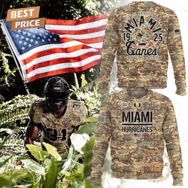 Miami Hurricanes Salute To Service 2025 Hoodie