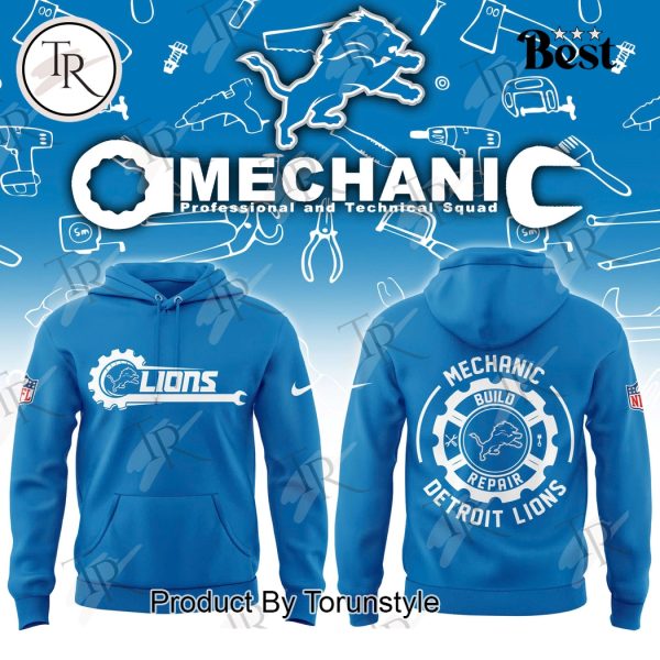Detroit Lions x Mechanic Day Build Repair 2025 T-Shirt, Hoodie