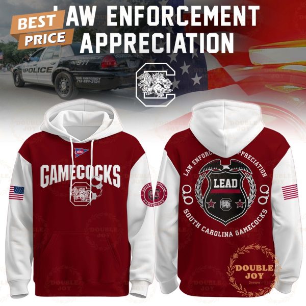 South Carolina Gamecocks NCAA x Law Enforcement Appreciation 2025 Hoodie
