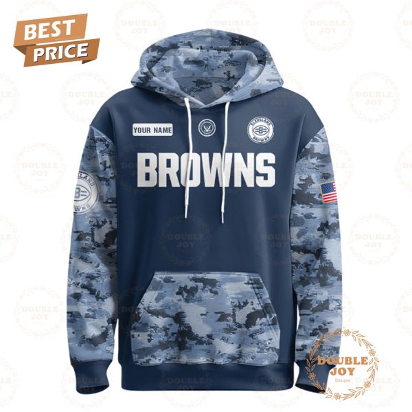 Cleveland Browns x America’s Navy 250th Anniversary 1975-2025 Custom Name Hoodie