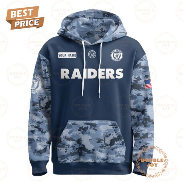 Las Vegas Raiders x America’s Navy 250th Anniversary 1975-2025 Custom Name Hoodie