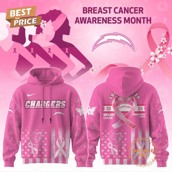 Los Angeles Chargers x Breast Cancer Awareness Month 2025 Hoodie