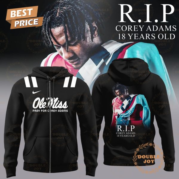 RIP Corey Adams x Ole Miss Rebels 2025 Hoodie