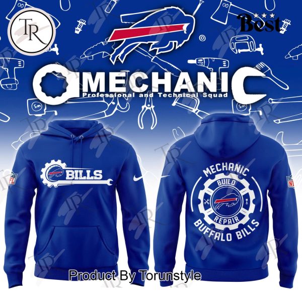 Buffalo Bills x Mechanic Day Build Repair 2025 T-Shirt, Hoodie