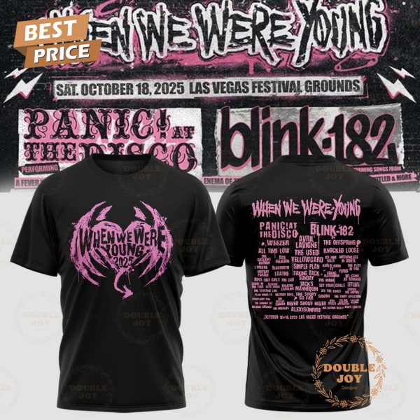 Blink-182 When We Were Young 2025 Limited Edition T-Shirt, Hoodie