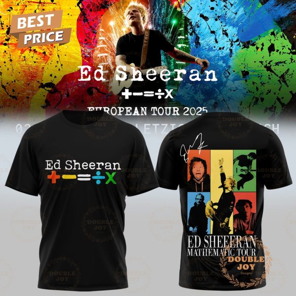 Ed Sheeran MATHEMATI European Tour 2025 T-Shirt, Hoodie