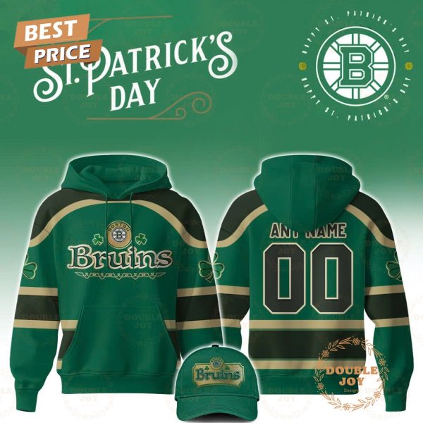 Boston Bruins St. Patrick’s Day Custom Name And Number Limited 2025 Hoodie