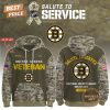 Anaheim Ducks x NHL Salute To Service Custom Name 2025 Hoodie