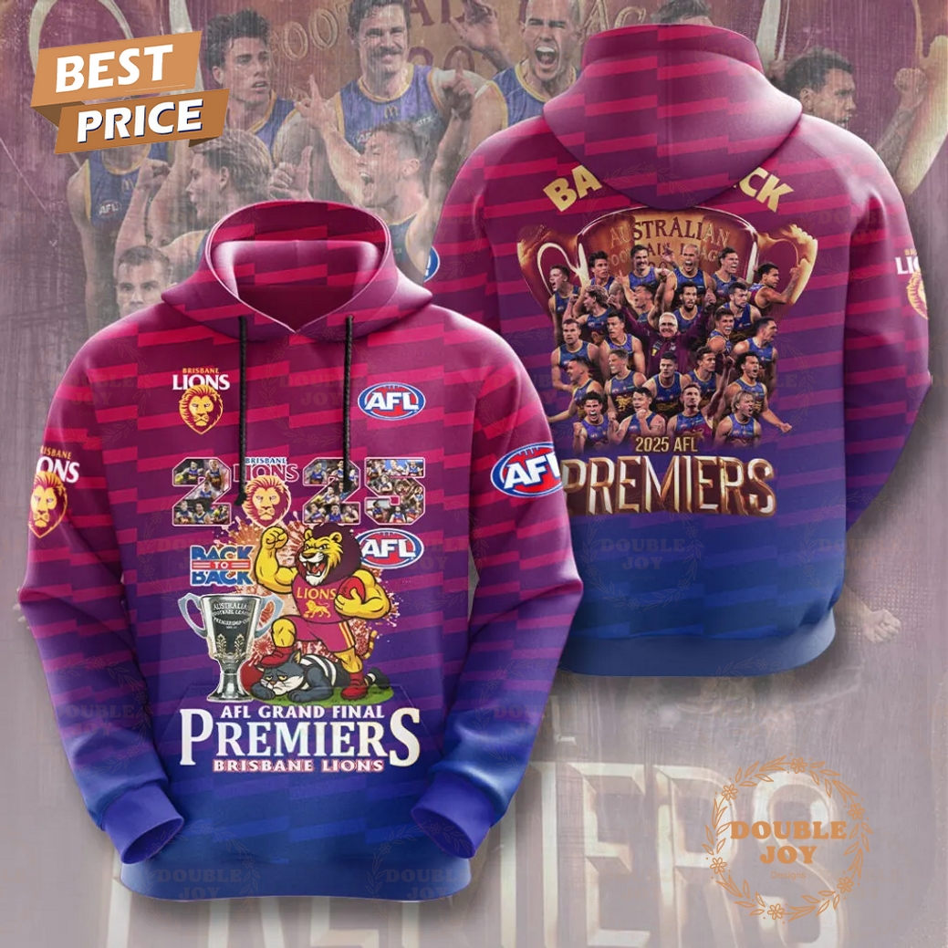 Brisbane Lions Champions AFL Grand Final Premiers 2025 Hoodie Brisbane Lions Champions AFL Grand Final Premiers 2025 Hoodie