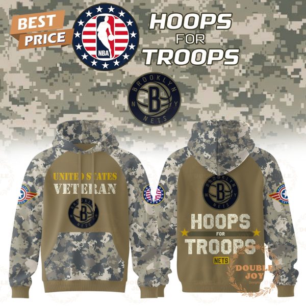 Brooklyn Nets NBA x Hoops For Troops 2025 Hoodie Brooklyn Nets NBA x Hoops For Troops 2025 Hoodie