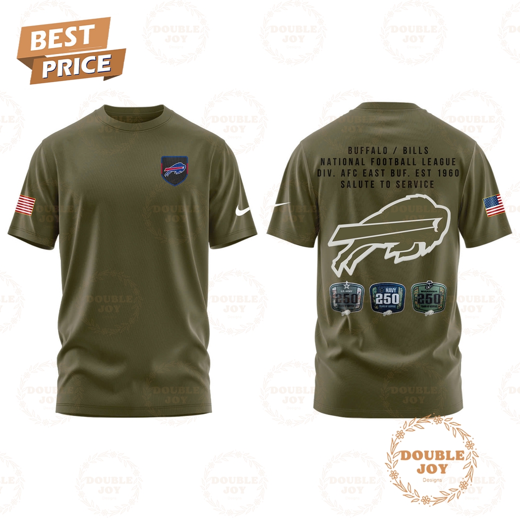 Buffalo Bills x 250th Birthday Salute To Service 2025 Hoodie Buffalo Bills x 250th Birthday Salute To Service 2025 Hoodie