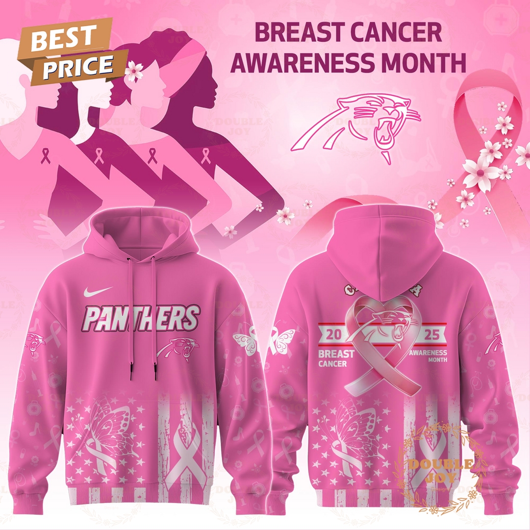 Carolina Panthers x Breast Cancer Awareness Month 2025 Hoodie Carolina Panthers x Breast Cancer Awareness Month 2025 Hoodie