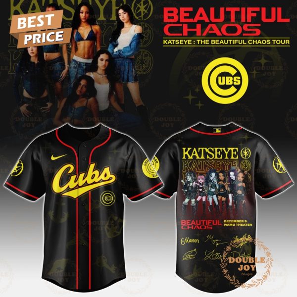Chicago Cubs x Katseye “The Beautiful Chaos Tour” 2025 Baseball Jersey