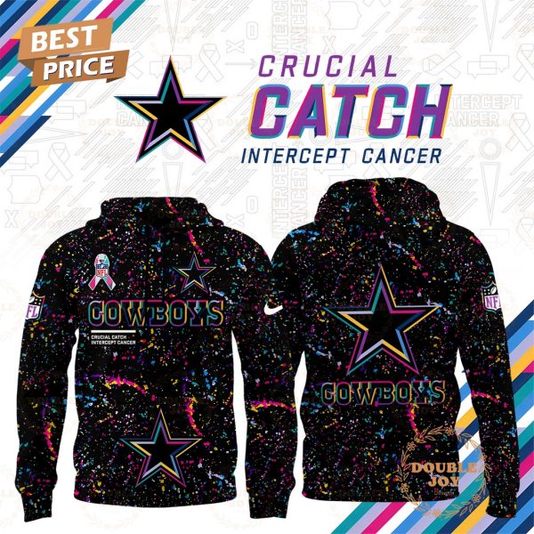 Dallas Cowboys x Crucial Catch Intercept Cancer 2025 Hoodie