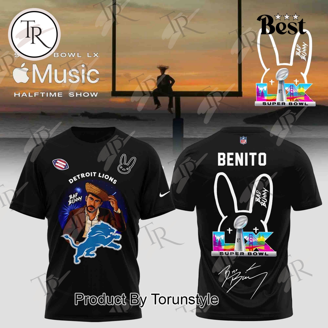 Detroit Lions x Bad bunny Super Bowl LX 2025 T-Shirt, Hoodie Detroit Lions x Bad bunny Super Bowl LX 2025 T-Shirt, Hoodie
