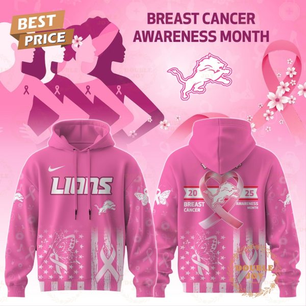 Detroit Lions x Breast Cancer Awareness Month 2025 Hoodie